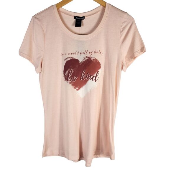 Delusional Pink Casual Short Sleeve Women's Top size Small - Picture 2 of 8